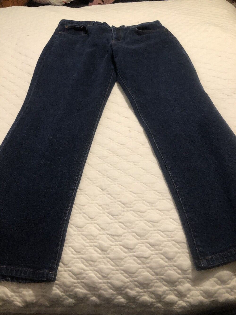 Lauren Ralph Lauren Jeans Womens 16 Blue Straight Pockets Denim Classic